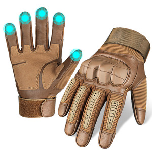 KHAKI LEATHER OF BE-16 MILITARY TACTICAL COMBAT GLOVES