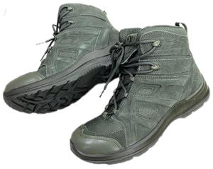 GREEN OF BE-HANKS COMBAT MILITARY LIGHTWEIGHT BOOTS MID-CUT WATERPROOF