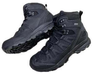 BLACK OF BE-SALOMON COMBAT MILITARY LIGHTWEIGHT BOOTS MID-CUT WATERPROOF