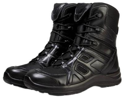 BLACK OF BE-HANKS COMBAT MILITARY LIGHTWEIGHT BOOTS HIGH-CUT WATERPROOF