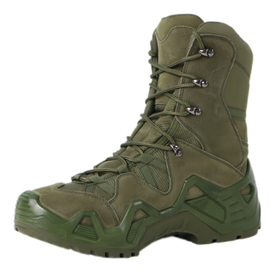 GREEN OF BE-LOWA COMBAT MILITARY LIGHTWEIGHT BOOTS HIGH-CUT