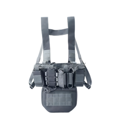 GRAY OF FUL BODY TACTICAL VEST LIGHTWEIGHT